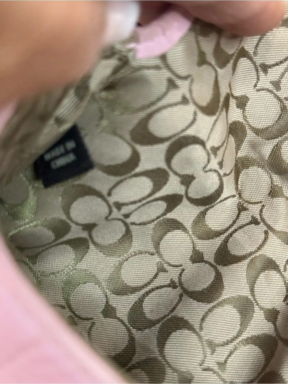 Coach Hamilton light Pink Leather Wristlet Clutch/wrirtlet with Studded Detail